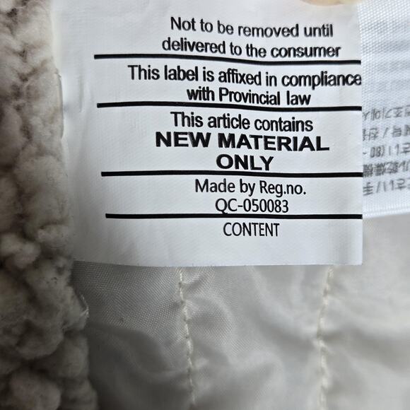 Abercrombie Fitch Womens M Navy Parka Coat Faux Fur Hood Sherpa Lined Jacket - Picture 12 of 12